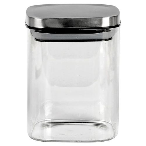 Pote quadrado em vidro borosilicato Zahav 1,6 litro Pote quadrado em vidro borosilicato Zahav 1,6 litro
