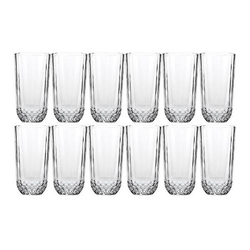 Jogo de copos altos em vidro Pasabahçe Diony 345ml 12 peças Jogo de copos altos em vidro Pasabahçe Diony 345ml 12 peças