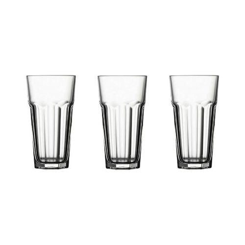 Jogo de copos em vidro Pasabahçe Casablanca 365ml 3 peças Jogo de copos em vidro Pasabahçe Casablanca 365ml 3 peças