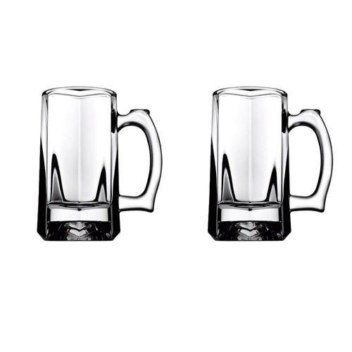 Jogo de canecas em vidro Pasabahçe Pub 300ml 2 peças Jogo de canecas em vidro Pasabahçe Pub 300ml 2 peças