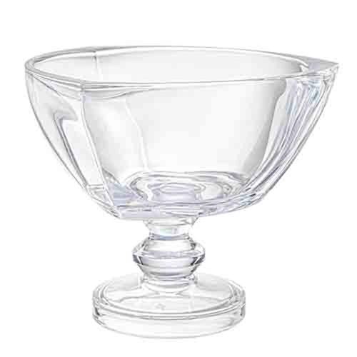 Centro de mesa com pé em vidro Studio Crystal Triangle 24x21cm Centro de mesa com pé em vidro Studio Crystal Triangle 24x21cm