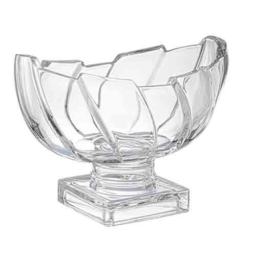 Centro de mesa com pé em vidro Studio Crystal New Stage 29x11,5x18,8cm Centro de mesa com pé em vidro Studio Crystal New Stage 29x11,5x18,8cm