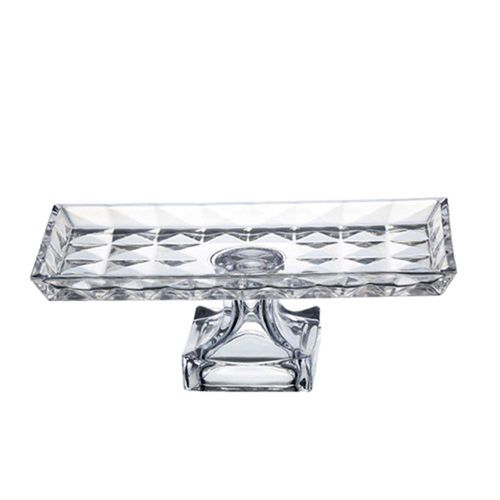 Centro de mesa em vidro Studio Crystal Aquamarine 12,5x35x17,5cm Centro de mesa em vidro Studio Crystal Aquamarine 12,5x35x17,5cm