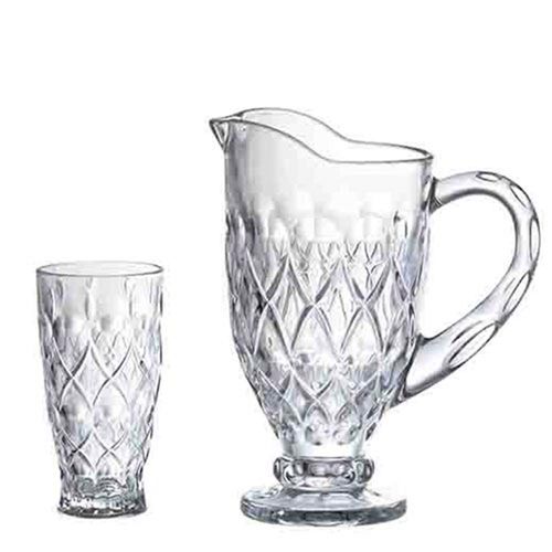 Jogo de jarra e copos em vidro Studio Crystal 1L + 304ml 7 peças Jogo de jarra e copos em vidro Studio Crystal 1L + 304ml 7 peças