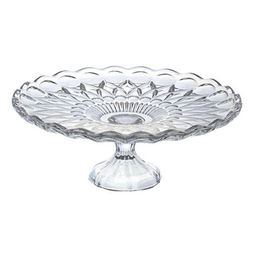 Centro de mesa com pé em vidro Studio Crystal Angélica 32,5x12,5cm Centro de mesa com pé em vidro Studio Crystal Angélica 32,5x12,5cm