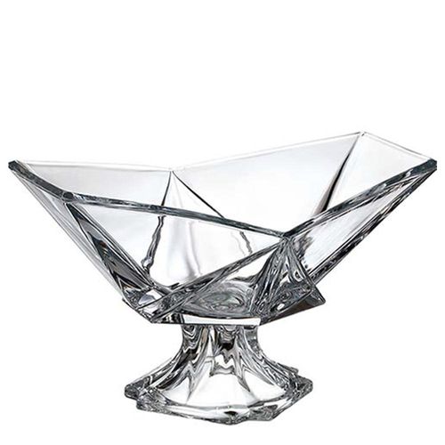 Centro de mesa em vidro com pé Studio Crystal Origami 29cm Centro de mesa em vidro com pé Studio Crystal Origami 29cm