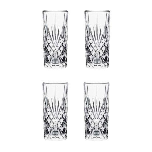 Jogo de copos altos em vidro Pasabahçe Timeless 450ml 4 peças