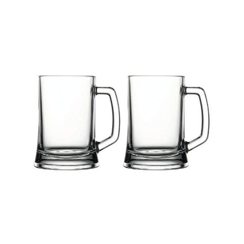 Jogo de canecas para cerveja em vidro Pasabahçe Pub 500ml 2 peças Jogo de canecas para cerveja em vidro Pasabahçe Pub 500ml 2 peças