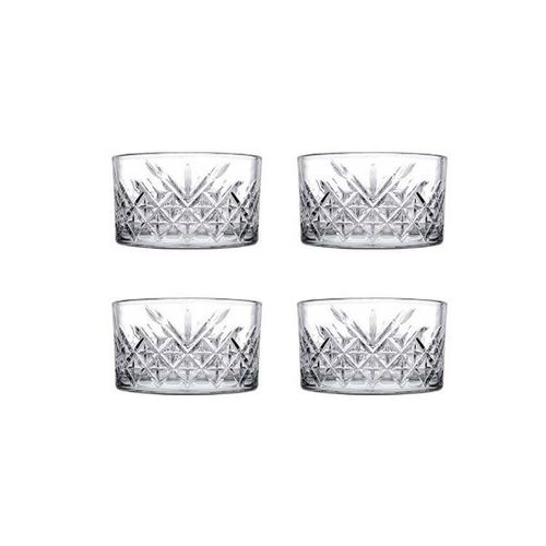 Jogo de tigelas para aperitivos em vidro Pasabahçe Timeless 225ml 4 peças