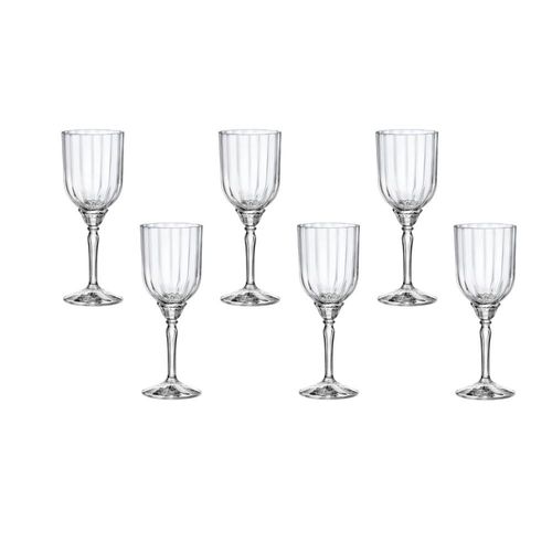 Jogo de taças em vidro Bormiolo Rocco Florian 245ml 6 peças