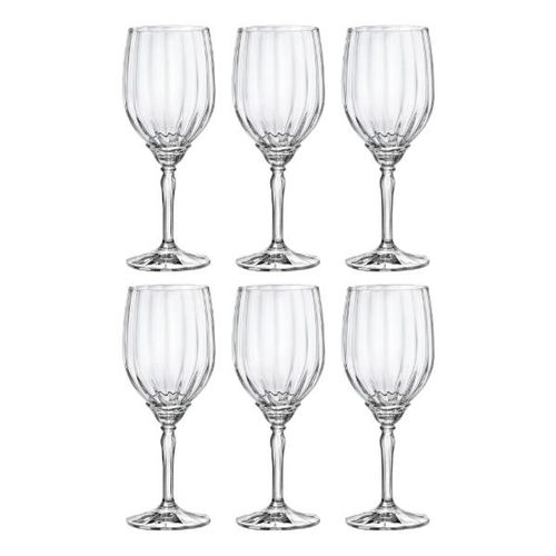 Jogo de taças em vidro Bormiolo Rocco Florian 380ml 6 peças
