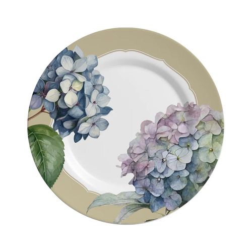 Prato raso em cerâmica Alleanza Hortênsia 29cm 7569-101B Prato raso em cerâmica Alleanza Hortênsia 29cm 7569-101B