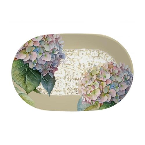Travessa em cerâmica Alleanza Hortênsia 34,4x22,2cm Travessa em cerâmica Alleanza Hortênsia 34,4x22,2cm