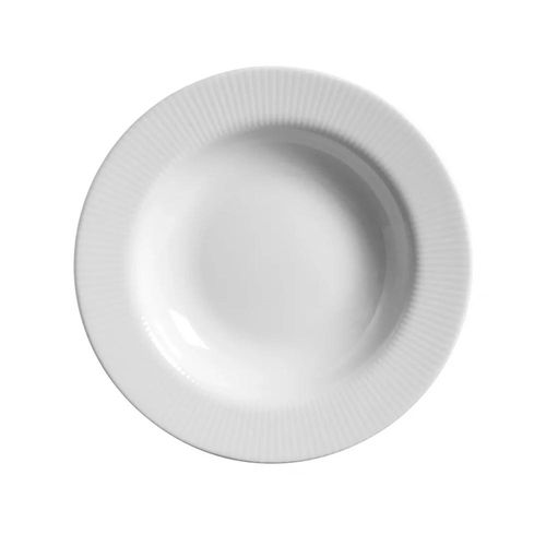 Prato fundo em cerâmica Alleanza Plissan Relevo 24,5cm Prato fundo em cerâmica Alleanza Plissan Relevo 24,5cm