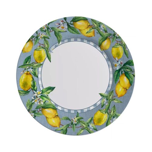 Prato raso em cerâmica Alleanza Amalfitana 28,5cm 1179-101 Prato raso em cerâmica Alleanza Amalfitana 28,5cm 1179-101