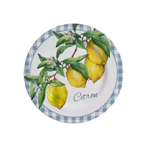 Prato sobremesa em cerâmica Alleanza Amalfitana 19,5cm 1179-103B Prato sobremesa em cerâmica Alleanza Amalfitana 19,5cm 1179-103B