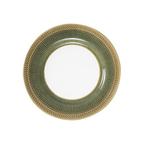 Prato sobremesa em cerâmica Alleanza Celebrate 19,5cm verde