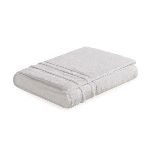 Toalha de banho Trussardi Lecce em algodão 86x150cm branco Toalha de banho Trussardi Lecce em algodão 86x150cm branco