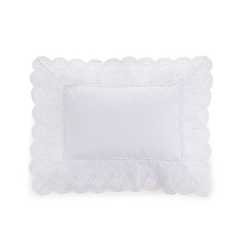 Almofada em algodão Trussardi Farfalla percal 200 Fios 30x40cm branco Almofada em algodão Trussardi Farfalla percal 200 Fios 30x40cm branco