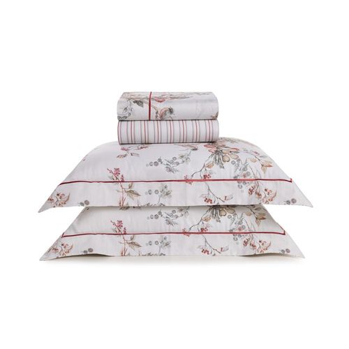 Jogo de cama em algodão Trussardi Carmine cetim 200 fios king 280x260cm Jogo de cama em algodão Trussardi Carmine cetim 200 fios king 280x260cm