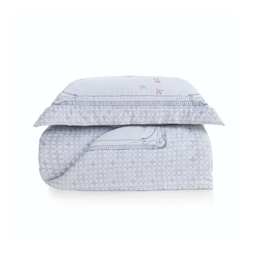 Colcha com porta-travesseiro em algodão 300 fios Trussardi Pinocchio solteiro 200x280cm Colcha com porta-travesseiro em algodão 300 fios Trussardi Pinocchio solteiro 200x280cm