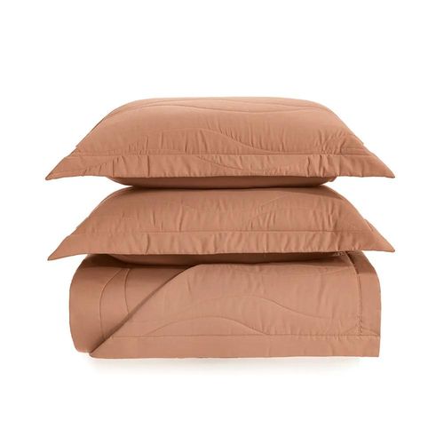 Colcha com Porta-Travesseiro Queen 100% Algodão Egípcio Trussardi Novara Solare Colcha com Porta-Travesseiro Queen 100% Algodão Egípcio Trussardi Novara Solare