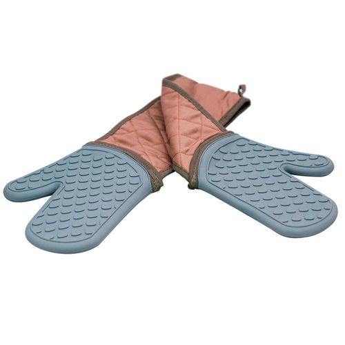 Luva pegador dupla Hudson Home Clean 91cm silicone e algodão Luva pegador dupla Hudson Home Clean 91cm silicone e algodão