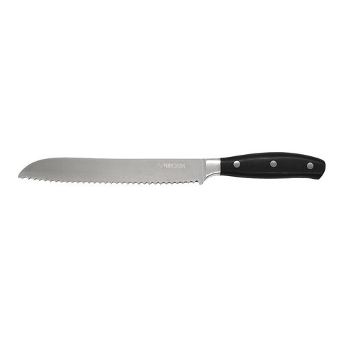 Faca para pão Fackelmann Nirosta em inox 33cm preta