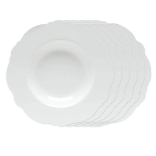 Jogo de pratos fundo de porcelana Wolff Maldivas 6 peças 23cm