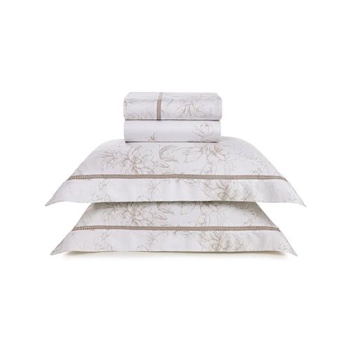 Jogo de Cama King 300 Fios Algodão Egípcio Trussardi Madonnari Jogo de Cama King 300 Fios Algodão Egípcio Trussardi Madonnari