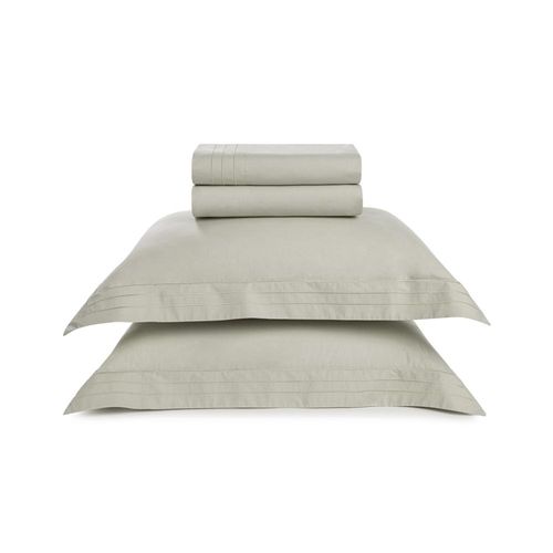 Jogo de cama em algodão Trussardi Orsini cetim 200 fios casal 220x260cm grigio Jogo de cama em algodão Trussardi Orsini cetim 200 fios casal 220x260cm grigio