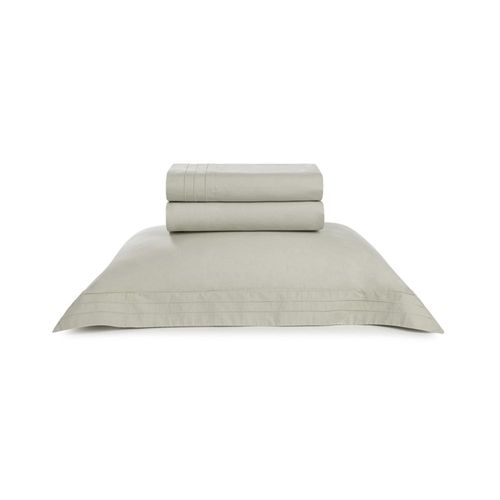 Jogo de cama em algodão Trussardi Orsini cetim 200 fios solteiro 180x260cm grigio