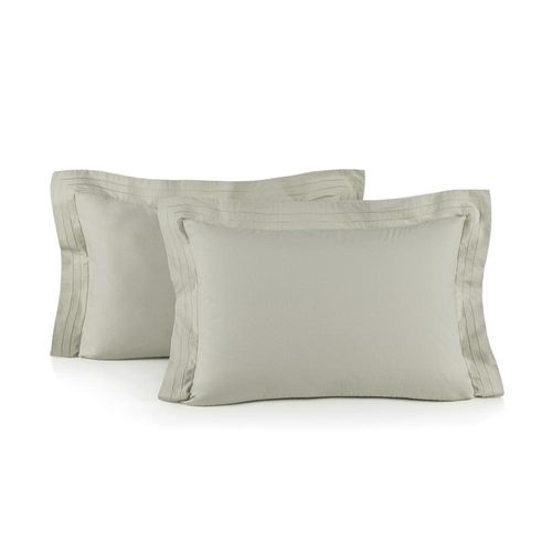 Jogo de fronhas em algodão Trussardi Orsini 200 fios 50x70cm 2 peças grigio Jogo de fronhas em algodão Trussardi Orsini 200 fios 50x70cm 2 peças grigio