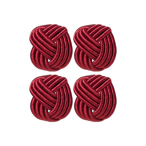 Jogo de argolas para guardanapos Copa&Cia Traccia 4 peças vermelho Jogo de argolas para guardanapos Copa&Cia Traccia 4 peças vermelho