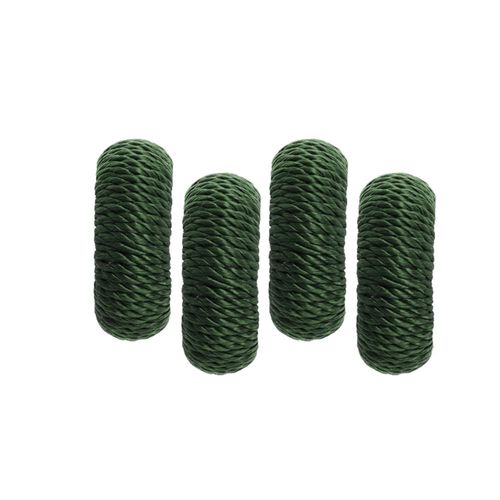 Jogo de argolas para guardanapos Copa&Cia Rayon 4 peças olive
