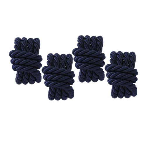 Jogo de argolas para guardanapos Copa&Cia Trance 4 peças marinho Jogo de argolas para guardanapos Copa&Cia Trance 4 peças marinho