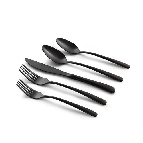 Faqueiro em inox Copa&Cia Madrid 30 peças preto matte Faqueiro em inox Copa&Cia Madrid 30 peças preto matte