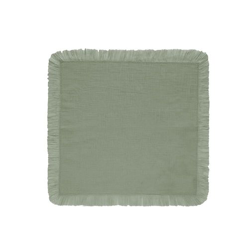 Guardanapo em algodão Copa&Cia Coloratta Franja 40x40cm salvia Guardanapo em algodão Copa&Cia Coloratta Franja 40x40cm salvia