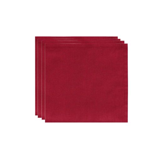 Jogo de guardanapos Copa&Cia Home 40x40cm 4 peças vermelho