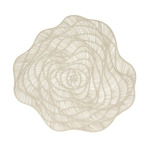 Lugar americano irregular em plástico Copa&Cia Concept Living 38cm taupe Lugar americano irregular em plástico Copa&Cia Concept Living 38cm taupe