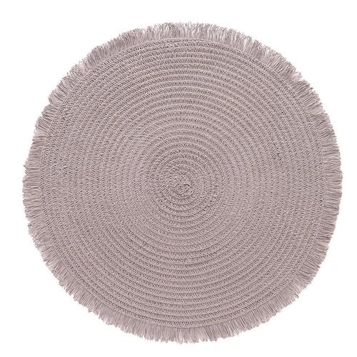 Lugar americano redondo em fibra de celulose Copa&Cia Lana 38cm cimento queimado Lugar americano redondo em fibra de celulose Copa&Cia Lana 38cm cimento queimado