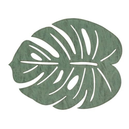 Lugar americano em plástico Copa&Cia Leaf 37x47cm verde Lugar americano em plástico Copa&Cia Leaf 37x47cm verde