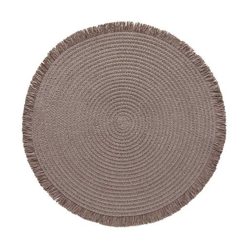 Lugar americano redondo em fibra de celulose Copa&Cia Lana 38cm toffee Lugar americano redondo em fibra de celulose Copa&Cia Lana 38cm toffee