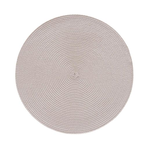 Lugar americano redondo em poliéster Copa&Cia Luna 38cm vanilla Lugar americano redondo em poliéster Copa&Cia Luna 38cm vanilla