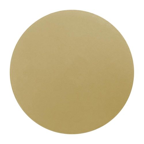 Lugar americano redondo em plástico Copa&Cia Ravena 38cm areia Lugar americano redondo em plástico Copa&Cia Ravena 38cm areia