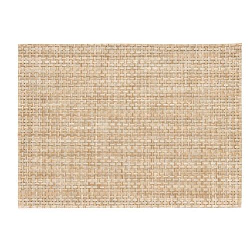 Lugar americano retangular em plástico Copa&Cia Tramado Premium 35x48cm palha