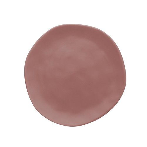 Prato de lanche em cerâmica Copa&Cia Organic 20cm terracota