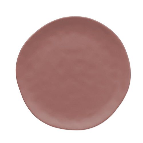 Prato raso em cerâmica Copa&Cia Organic 26cm terracota