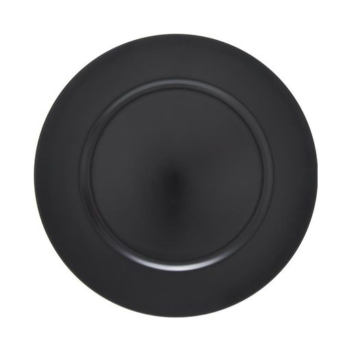 Sousplat em plástico Copa&Cia Basic 33cm preto