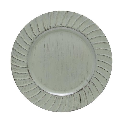 Sousplat em plástico Copa&Cia Dórico 33cm verde suculenta Sousplat em plástico Copa&Cia Dórico 33cm verde suculenta